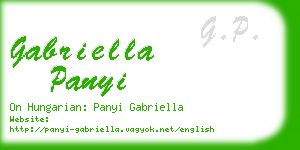 gabriella panyi business card